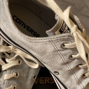 Velvet Converse low tops